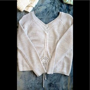 Off The Shoulder // V Cut Sweater